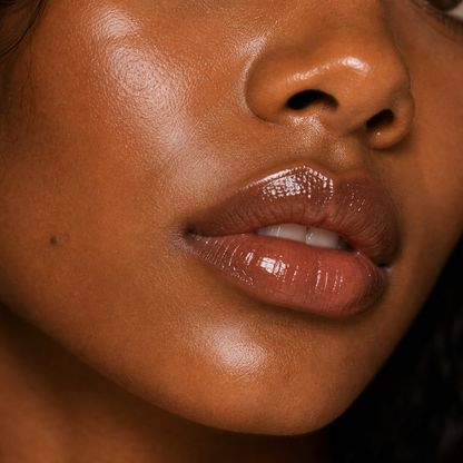 Labios con brillo labial tono 04 Bronze