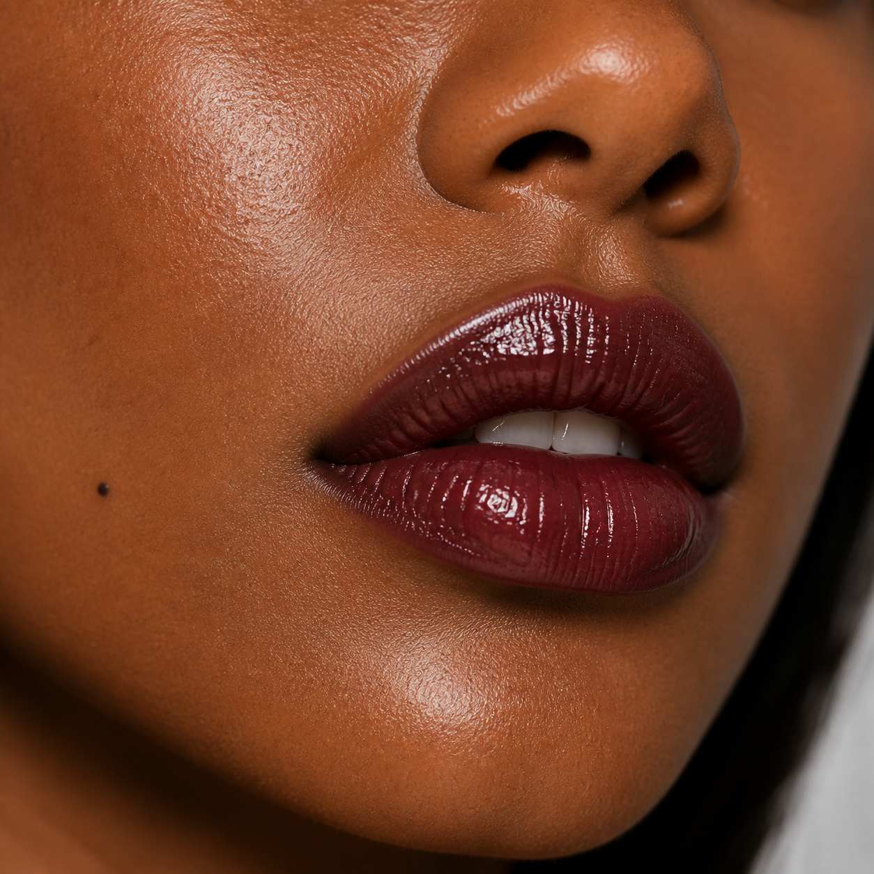 Labios con brillo labial tono 06 Bordeaux